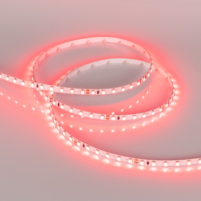 Лента RT 2-5000 24V Red 5mm 2x (3528, 600 LED, LUX) (Arlight, 9.6 Вт/м, IP20)