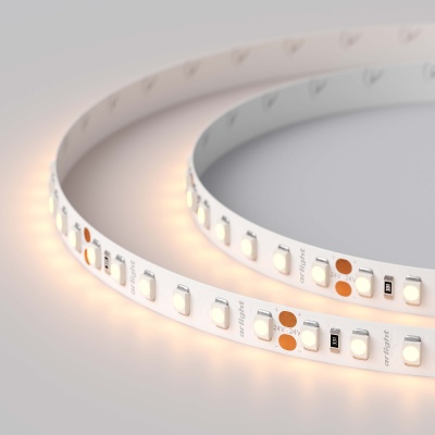 Лента RT 2-5000 24V Warm2400 2x (3528, 600 LED, LUX) (Arlight, 9.6 Вт/м, IP20) ARLIGHT Арт. 018090(B)
