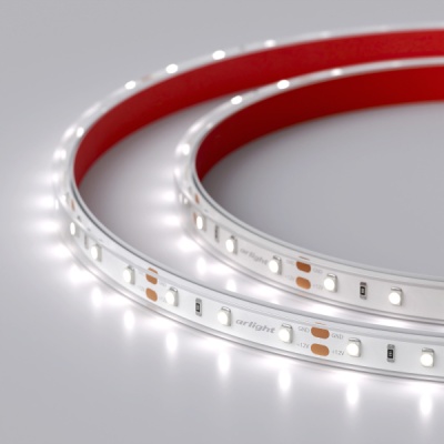 Лента RTW 2-5000P 12V White6000 (3528, 300 LED, LUX) (Arlight, 4.8 Вт/м, IP66) ARLIGHT Арт. 011502