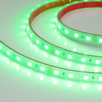 Лента RTW 2-5000P 24V RGB 2x (5060, 300 LED, LUX) (Arlight, 14.4 Вт/м, IP66) ARLIGHT Арт. 010366