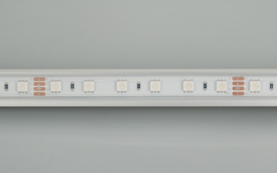Лента RTW 2-5000P 24V RGB 2x (5060, 300 LED, LUX) (Arlight, 14.4 Вт/м, IP66) ARLIGHT Арт. 010366