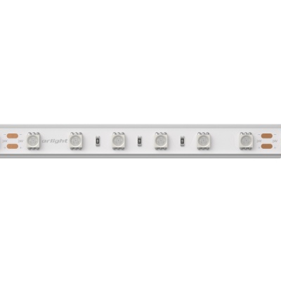 Лента RTW 2-5000PGS 24V Blue 2x (5060, 300 LED, LUX) (Arlight, 14.4 Вт/м, IP67)