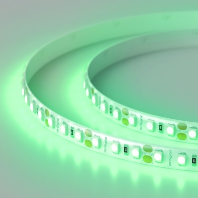 Лента RTW 2-5000SE 12V Green 2x (3528, 600 LED, LUX) (Arlight, 9.6 Вт/м, IP65) ARLIGHT Арт. 014792