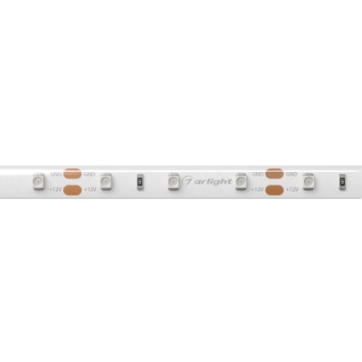 Лента RTW 2-5000SE 12V Yellow (3528, 300 LED, LUX) (Arlight, 4.8 Вт/м, IP65)