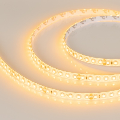 Лента RTW 2-5000SE 24V Yellow 2x (3528, 600 LED, LUX) (Arlight, 9.6 Вт/м, IP65)