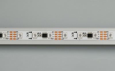 Лента SPI-5000-5060-60 12V Cx3 RGB-Auto (10mm, 13.2W/m, IP20) (Arlight, Открытый, IP20)