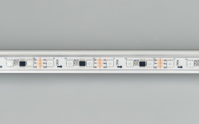 Лента SPI-5000PGS-5060-60 12V Cx3 RGB (12mm, 14.4W, IP67) (Arlight, Закрытый, IP67) ARLIGHT Арт. 026155(2)