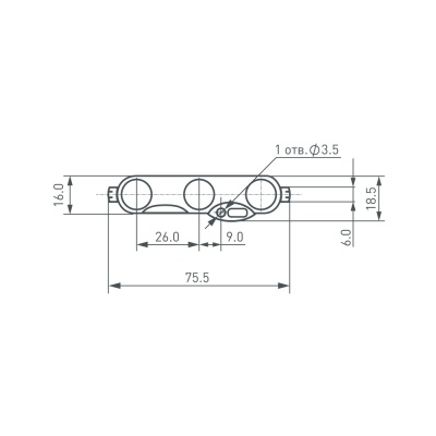 Модуль герметичный ARL-BEST2835-3-1.5W-12V Cool 160deg (Arlight, Закрытый) ARLIGHT Арт. 025728