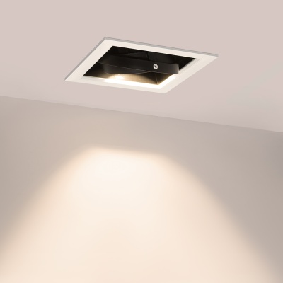 Светильник CL-KARDAN-S190x190-25W Warm3000 (WH-BK, 30 deg) (Arlight, IP20 Металл, 3 года)