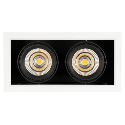 Светильник CL-KARDAN-S375x190-2x25W Day4000 (WH-BK, 30 deg) (Arlight, IP20 Металл, 3 года)