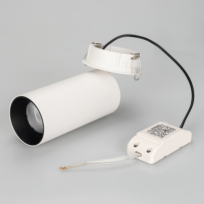 Светильник SP-POLO-BUILT-R65-8W Warm3000 (WH-BK, 40 deg) (Arlight, IP20 Металл, 5 лет)