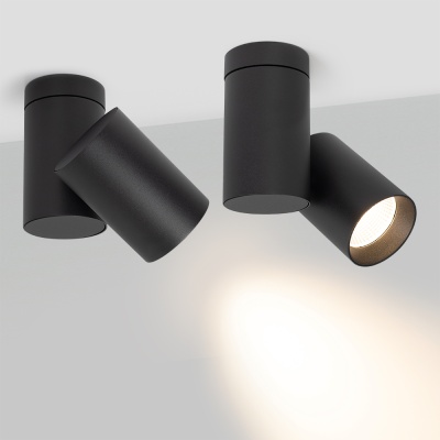 Светильник SP-POLO-SURFACE-TURN-R85-15W Warm3000 (BK-BK, 40 deg) (Arlight, IP20 Металл, 3 года)