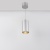 Светильник подвесной SP-POLO-R85-2-15W Day White 40deg (Silver, Gold Ring) (Arlight, IP20 Металл, 3 года)