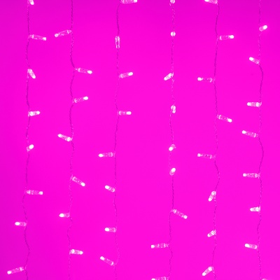 Светодиодная гирлянда ARD-CURTAIN-CLASSIC-2000x1500-CLEAR-360LED Pink (230V, 60W) (Ardecoled, IP65)