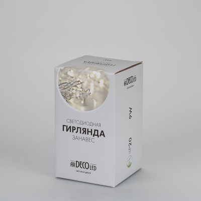 Светодиодная гирлянда ARD-CURTAIN-HOME-1000x1500-CLEAR-96LED Warm (230V, 6W) (Ardecoled, IP20)