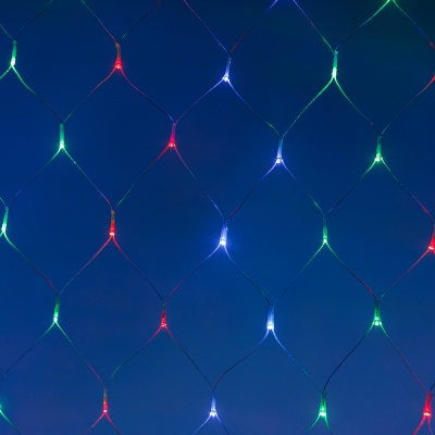 Светодиодная гирлянда ARD-NETLIGHT-HOME-1500x1000-CLEAR-96LED RGB (230V, 9W, Ardecoled, IP20)