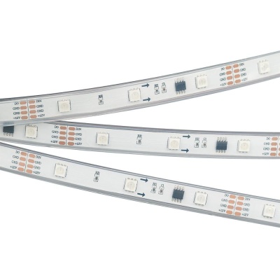 Светодиодная лента SPI-5000P-AM 12V RGB (5060, 150 LED x3, 1804, Arlight, Закрытый, IP66) ARLIGHT Арт. 021228