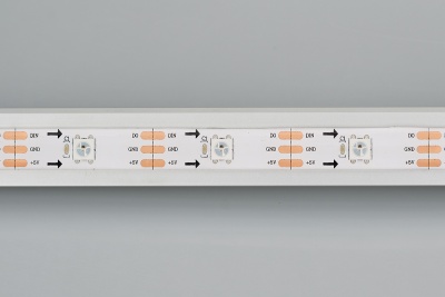 Светодиодная лента SPI-5000SE-AM 5V RGB (5060, 150 LED x1, 2812, Arlight, Закрытый, IP65) ARLIGHT Арт. 022182