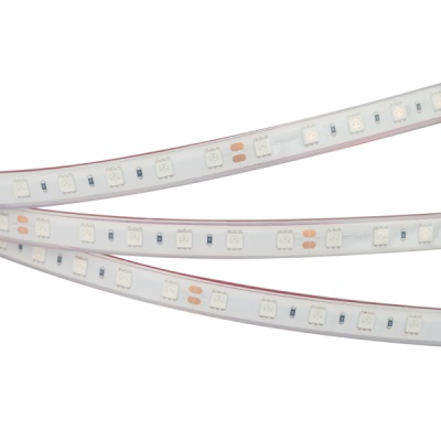 Лента RTW 2-5000PGS 24V Blue 2x (5060, 300 LED, LUX) (Arlight, 14.4 Вт/м, IP67)
