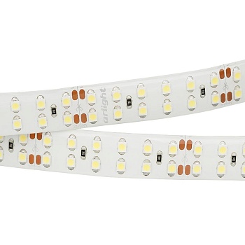 Лента RTW 2-5000SE 24V Warm 2x2 (3528, 1200 LED, LUX) (Arlight, 19.2 Вт/м, IP65)