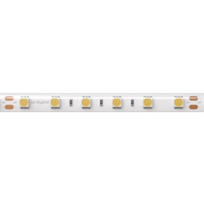 Светодиодная лента RTW 2-5000SE 24V Warm 2x (5060, 300 LED, LUX) (Arlight, 14.4 Вт/м, IP65)
