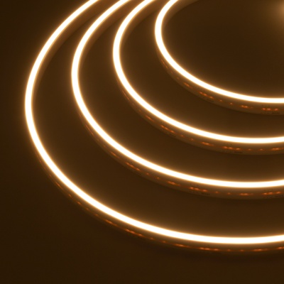 Герметичная лента MOONLIGHT-5000S-SIDE-2835-120-24V Warm (6х12mm, 10W, IP67) (Arlight, Вывод прямой, 3 года)