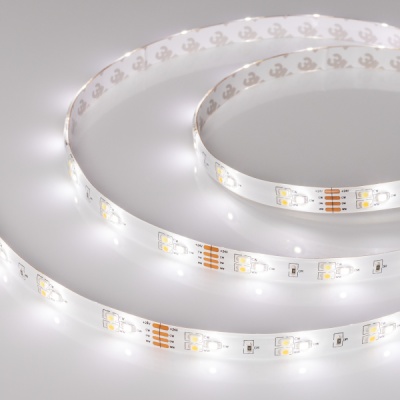 Светодиодная лента RTW 2-5000SE 24V White-TRIX 2x (3528, 450 LED, LUX) (Arlight, 7.6 Вт/м, IP65)