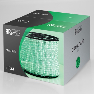 Дюралайт ARD-REG-STD Green (220V, 36 LED/m, 100m) (Ardecoled, Закрытый)
