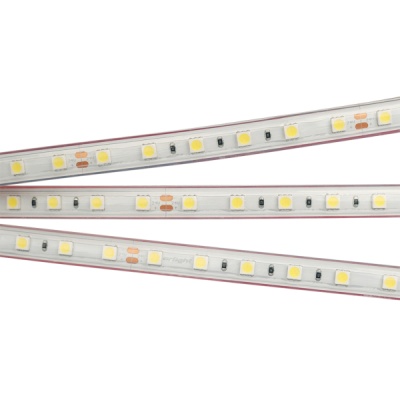 Светодиодная лента RTW 2-5000PS 24V Warm3000 2x (5060, 300 LED, LUX, Arlight, 14.4 Вт/м, IP67) ARLIGHT Арт. 021464