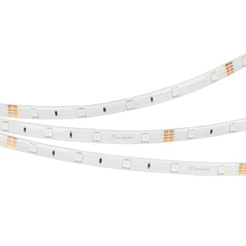 Светодиодная лента RTW 2-5000SE 24V RGB (5060, 150 LED, LUX) (Arlight, 7.2 Вт/м, IP65)
