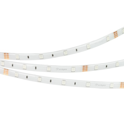 Светодиодная лента RTW 2-5000SE 24V RGB (5060, 150 LED, LUX) (Arlight, 7.2 Вт/м, IP65)