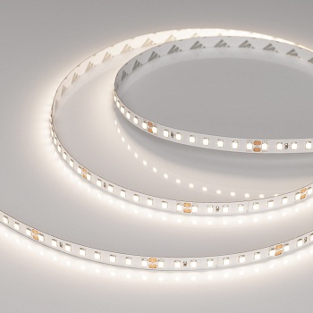 Светодиодная лента RT-A128-8mm 24V Day4000 (10 W/m, IP20, 5m) (Arlight, высок.эфф.150 лм/Вт)