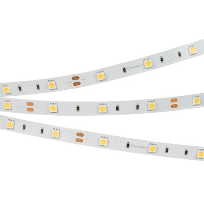Лента RT 2-5000 12V Warm2400 (5060, 150 LED, LUX) (Arlight, 7.2 Вт/м, IP20)