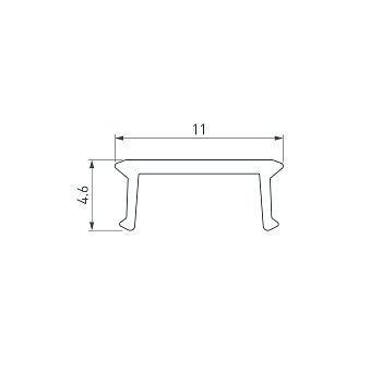 Экран COMFORT10-V-FANTOM-2000 OPAL (Arlight, Пластик)