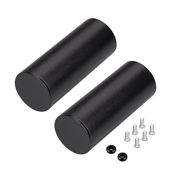 Заглушка ROUND-D36-360 BLACK с отверстием (Arlight, Металл)