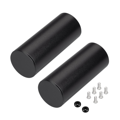 Заглушка ROUND-D36-360 BLACK с отверстием (Arlight, Металл)
