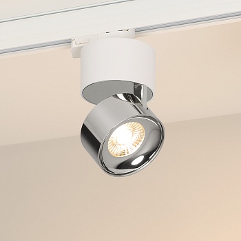 Светильник SP-PLURIO-TRACK-4TR-R77-9W Warm3000 (WH-CHR, 36 deg, 230V) (Arlight, IP20 Металл, 3 года)