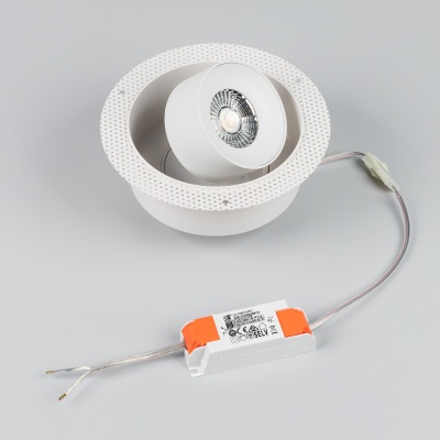 Светильник SP-PLURIO-BUILT-TRIMLESS-R160-9W Day4000 (WH-WH, 36 deg, 230V) (Arlight, IP20 Металл, 3 года)