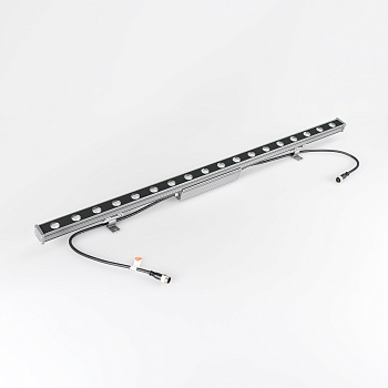 Линейный прожектор AR-LINE-1000-18W Warm3000 (GR, 30 deg, 230V) (Arlight, IP65 Металл, 3 года)