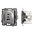 Механизм USB розетки SCT-MUAC-PL-GR-V (5V, 3A, QC4) (Arlight, -)