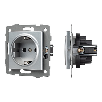 Механизм электрической розетки SCT-MEU1-PL-GR-V (250V, 16A) (Arlight, -)