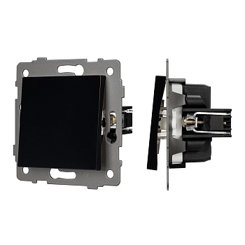Механизм выключателя одноклавишный проходной SWT-MKP1-PL-BK-V (250V, 10A) (Arlight, -)