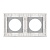 Рамка стеклянная FRM-GLARE-GC-2-WH (Arlight, -)