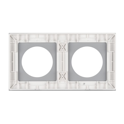 Рамка стеклянная FRM-GLARE-GC-2-WH (Arlight, -)