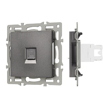 Механизм компьютерной розетки SCT-MPC1-PL-GR (RJ-45, CAT6) (Arlight, -)