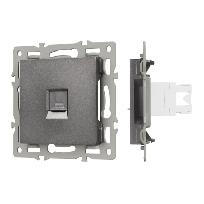 Механизм компьютерной розетки SCT-MPC1-PL-GR (RJ-45, CAT6) (Arlight, -)