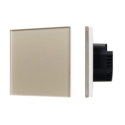 Выключатель сенсорный SWT-OMALI-S02-ZB-GD (250V, 10A, Zigbee) (Arlight, Стекло)