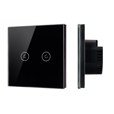 Выключатель сенсорный SWT-OMALI-S02-ZB-BK (250V, 10A, Zigbee) (Arlight, Стекло)