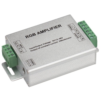 RGB-усилитель LN-350 (12-48V, 3x350mA, 50W) (Arlight, IP20 Металл, 1 год)