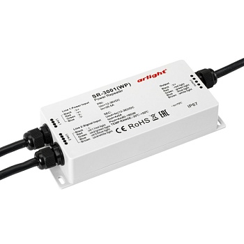 RGB-усилитель SR-3001WP(12-36V, 240-720W, 4CH) (Arlight, IP67 Пластик, 3 года)